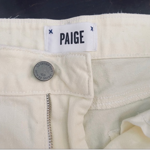 PAIGE deconstructed Jimmy Jimmy white denim Short - Picture 10 of 14